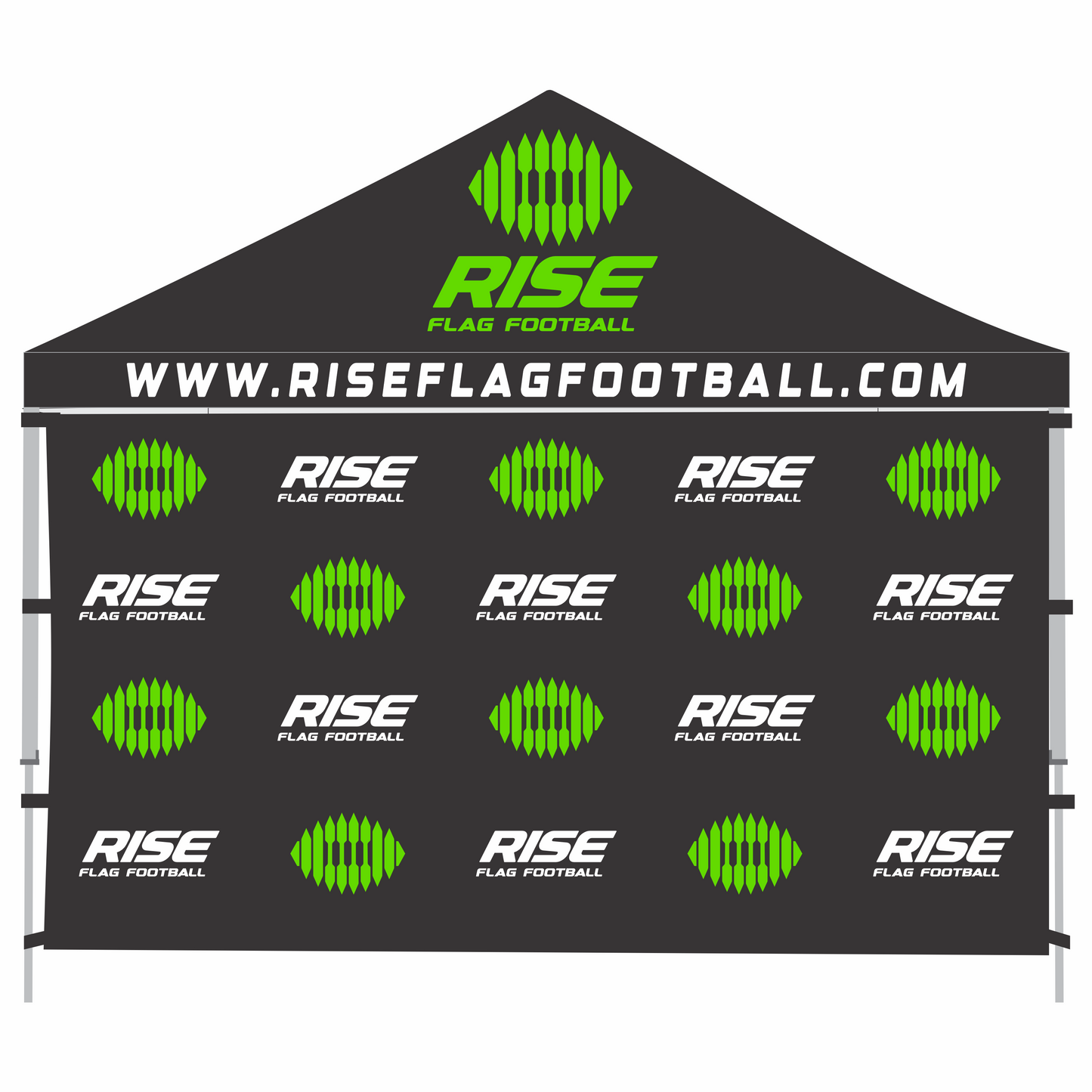 Canopy Backwall Single-Sided w/ Black Trim (Graphics Only)