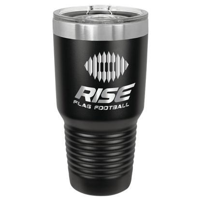 30 oz. Black Insulated Ringneck Tumbler Personalized