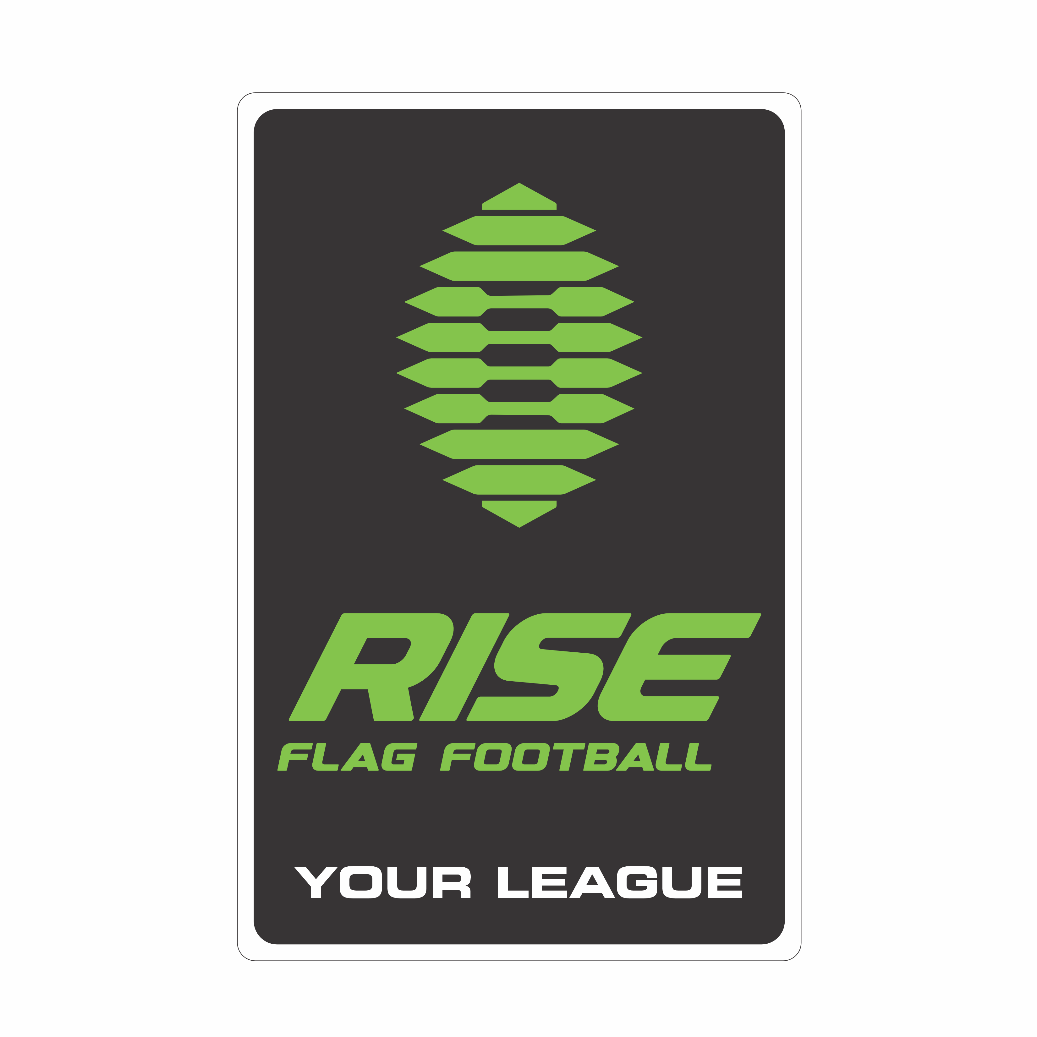 Rise Sticker Custom 15 Count – Rise Flag Football